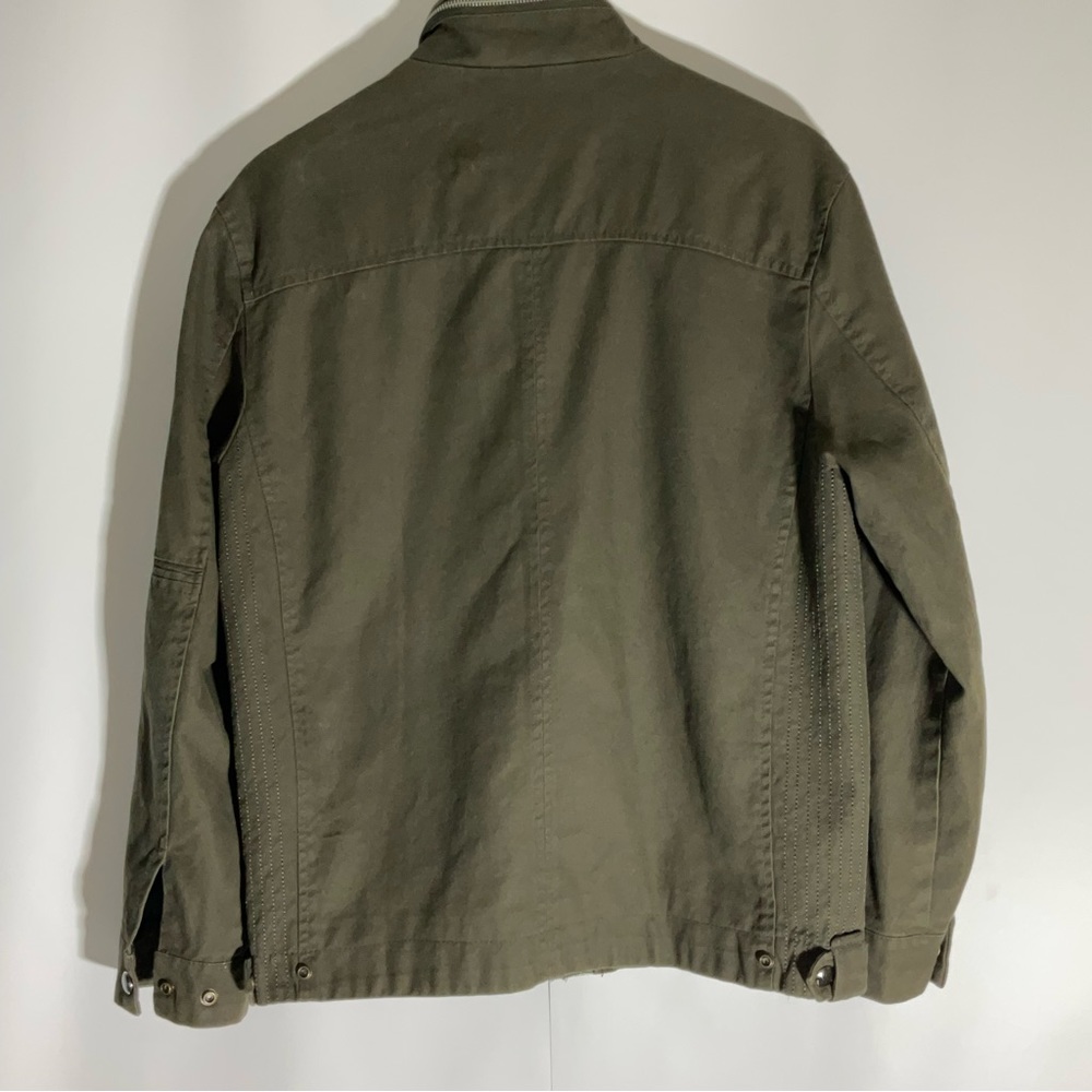 Wantdo Men’s Stand Collar Cotton Military Coat Army Green Five Pockets Size SM - Picture 14 of 16